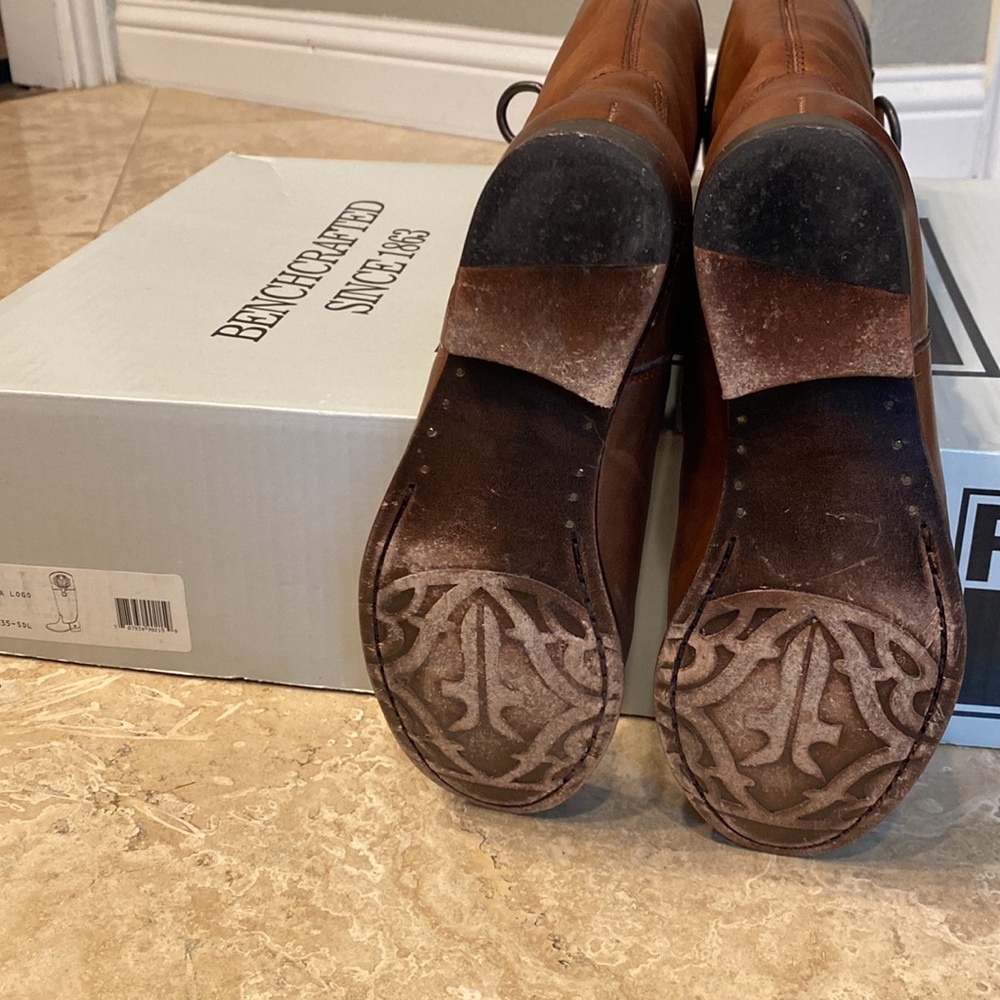 Frye brown leather riding boots - Picture 2 of 2